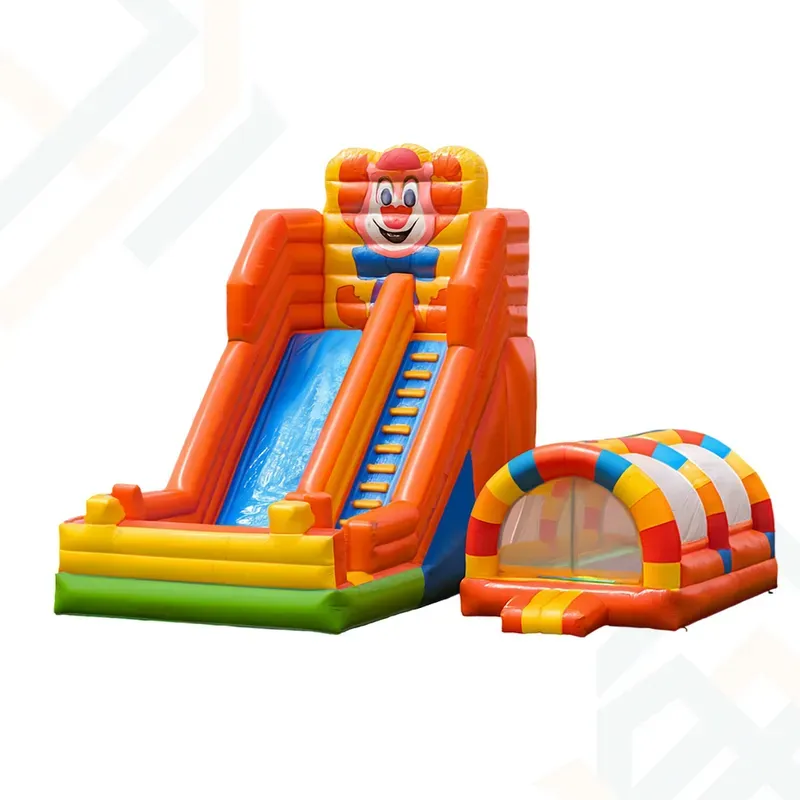 Dev Palyaço Girişli Şişme Kaydırak